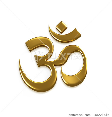 Om Good Energy Symbol. 3D Render Illustration Om Good Energy Symbol. 3D Render Illustration 38221816