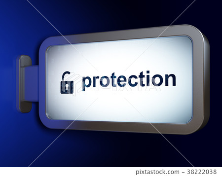 Protection concept: Protection and Opened Padlock Protection concept: Protection and Opened Padlock 38222038