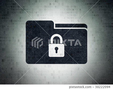 Finance concept: Folder With Lock on Digital Data Finance concept: Folder With Lock on Digital Data 38222094