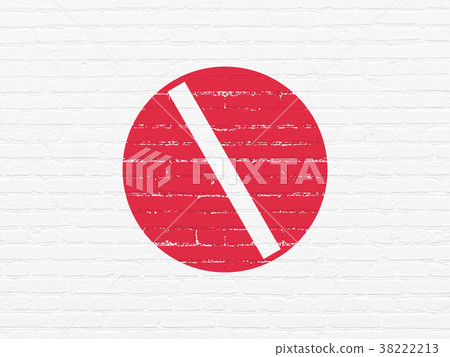 Health concept: Pill on wall background 38222213