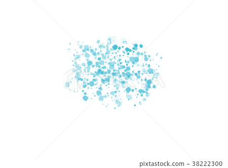 Teal abstract mint green watercolor blur stain Teal abstract mint green watercolor blur stain 38222300