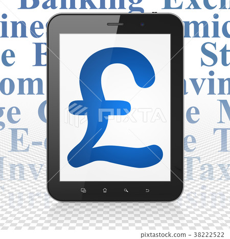 Money concept: Tablet Computer with Pound on 38222522