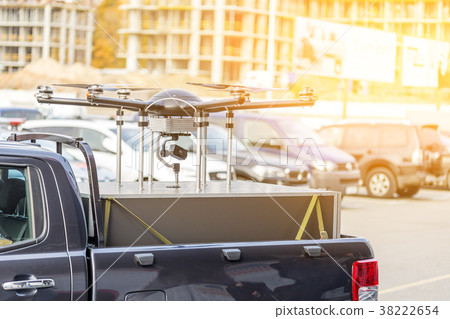 Big custom made drone over picup truck trunk 38222654