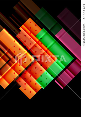 Color arrows on black background 38223584