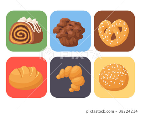 Cookie vector cakes tasty snack delicious 38224214