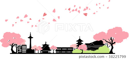 Sakura Kyoto silhouette 38225799