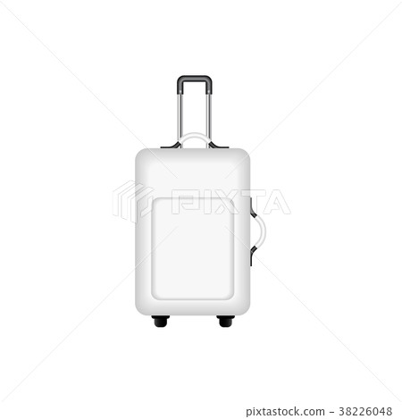 Travel suitcase in black and white design 38226048