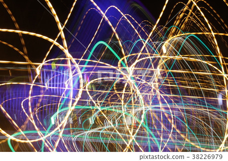 Long exposure photo, striped lines in motion 38226979