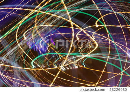 Long exposure photo, striped lines in motion Long exposure photo, striped lines in motion 38226980