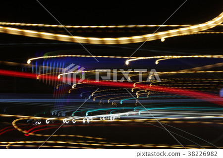 Long exposure photo, striped lines in motion 38226982