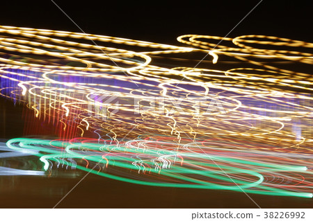 Long exposure photo, striped lines in motion 38226992