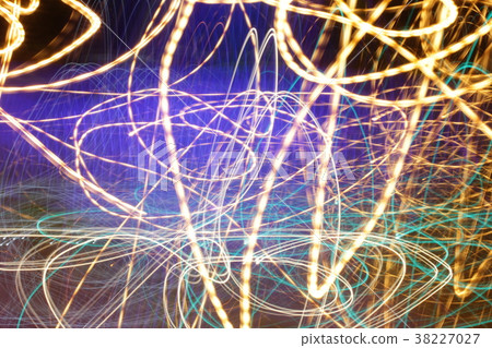 Long exposure photo, striped lines in motion 38227027