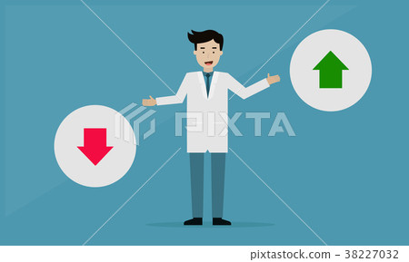 Doctor Good or Bad Healthcare, Info graphic concep 38227032