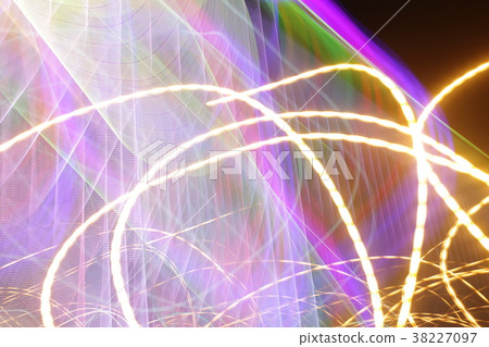 Long exposure photo, striped lines in motion 38227097