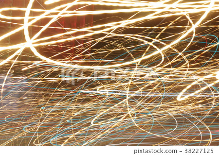 Long exposure photo, striped lines in motion 38227125