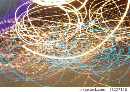 Long exposure photo, striped lines in motion 38227126