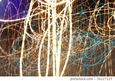Long exposure photo, striped lines in motion 38227127