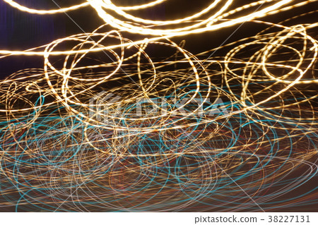 Long exposure photo, striped lines in motion 38227131