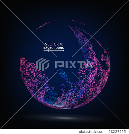 Colorful Sphere Composition Vector. Glowing Colorful Sphere Composition Vector. Glowing 38227235