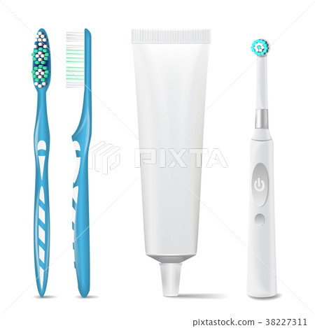 Toothpaste Tube, Plastic And Electric Toothbrush Toothpaste Tube, Plastic And Electric Toothbrush 38227311