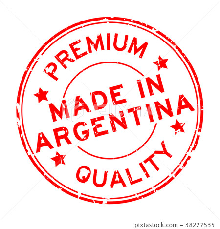Grunge premium quality made in Argentina seal 38227535
