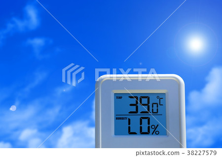 夏季形象_夏天，烈日_溫度計 38227579