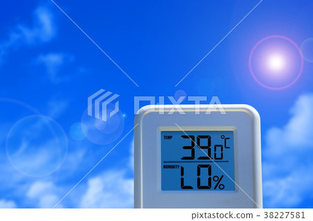 夏季形象_夏天，烈日_溫度計 38227581