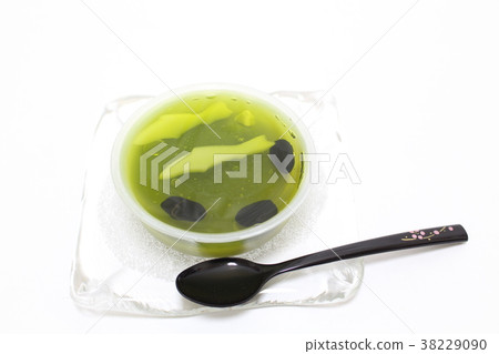 Japanese confectionery matcha green tea water yokan Japanese confectionery matcha green tea water yokan 38229090