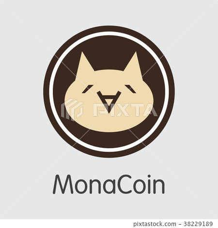 Monacoin - Cryptocurrency Coin Illustration. 38229189