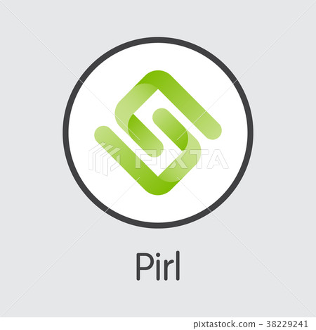 Pirl - Blockchain Cryptocurrency Coin Pictogram. Pirl - Blockchain Cryptocurrency Coin Pictogram. 38229241