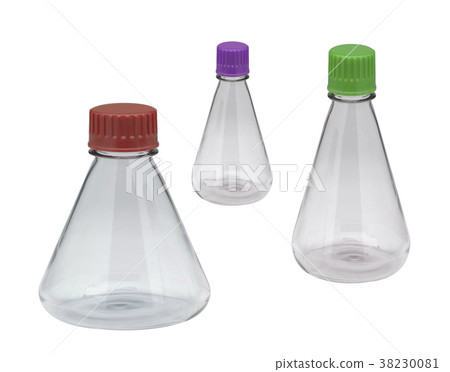 Chemical laboratory flask isolated Chemical laboratory flask isolated 38230081