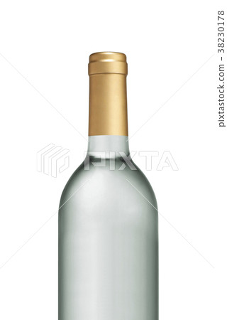 Glass Transparent wine bottle isolated 38230178