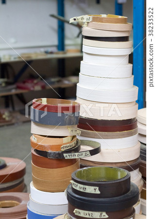Furniture accessories. Multicolored bobbins of PVC Furniture accessories. Multicolored bobbins of PVC 38233522