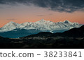 The peak of the Meili mountains at sunrise 38233841