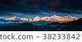 The peak of the Meili mountains at sunrise 38233842
