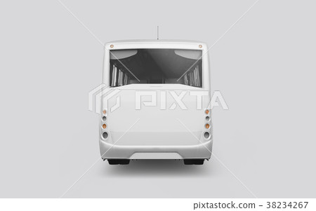 3D render of a bus on a white background 38234267
