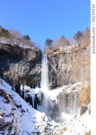 Kegon Waterfall in winter 38235416