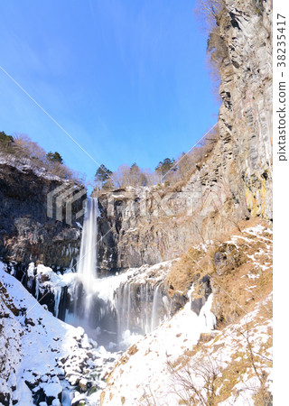 Kegon Waterfall in winter 38235417