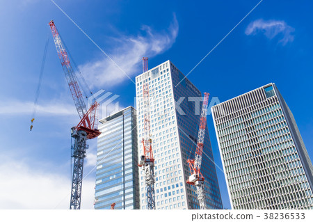 Construction site of office town 38236533