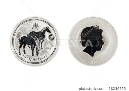 Australia silver coin 1oz 2014 Year of the Horse 38236553