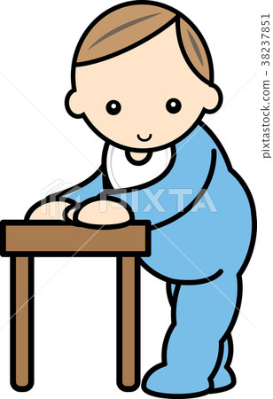 Baby holding a bridge hold Baby holding a bridge hold 38237851