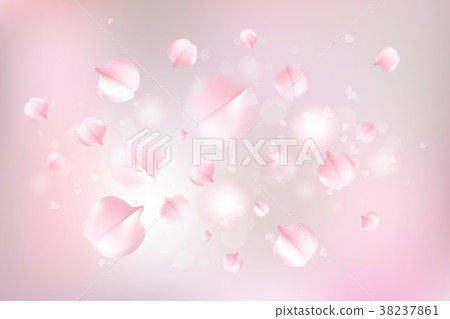 Pink sakura falling petals vector background. Pink sakura falling petals vector background. 38237861