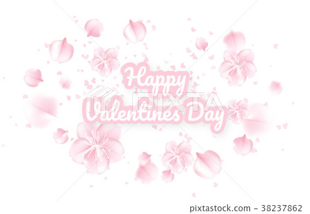 Valentines day background with Pink sakura Valentines day background with Pink sakura 38237862