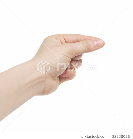 young female right hand to hold something small 38238056