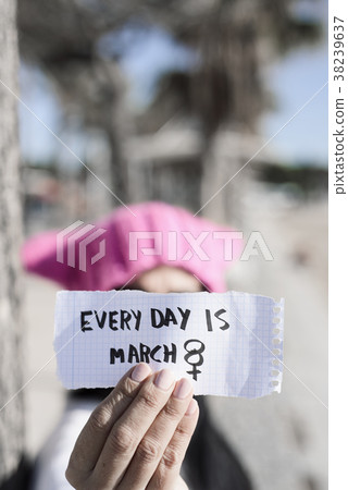 woman and the text every day is march 8 38239637