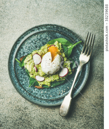 Healthy vegetarian gluten-free breakfast toasts 38239688