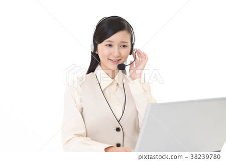 A smiling operator A smiling operator 38239780