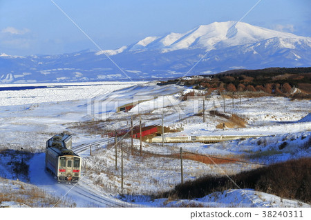 Kushimonomon line in winter and drift ice Kushimonomon line in winter and drift ice 38240311