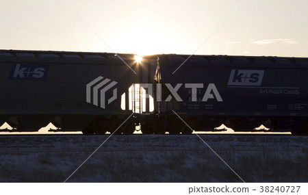 Rail Cars Sunset Rail Cars Sunset 38240727