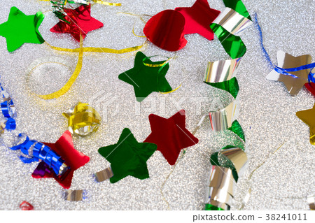 Carnaval decorations on dark wooden background 38241011